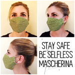 Stay Save / Be Selfless Mascherina